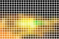 Black brown yellow green abstract rounded mosaic background over Royalty Free Stock Photo
