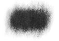 Black brush strokes oil paints on white paper. Isolated white background. Royalty Free Stock Photo