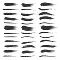 Black brushstroke set