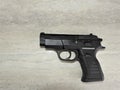 Black brutal tanfoglio pistol chambered in 9mm