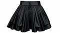 Black Bubble Goth Micro Mini Skirt For Women - Cosplay Nightwear Babydoll Pleated Dress