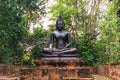 Black buddha statue