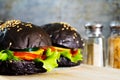 Black burger