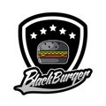 Black burger logo