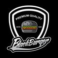 Black burger logo