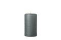 Black burning candle isolated on background Royalty Free Stock Photo