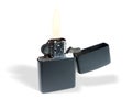 Black Burning Lighter Royalty Free Stock Photo