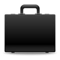 Black business briefcase vector illustration Royalty Free Stock Photo