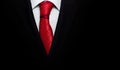 Black business suit with a tie Royalty Free Stock Photo