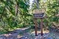 `Black Butte ` trail head in Shasta-Trinity National Forest, Siskiyou County, Northern California Royalty Free Stock Photo