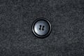 Black button on gray background Royalty Free Stock Photo