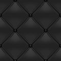 Black button-tufted leather background