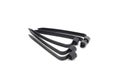 Black Cable Ties Isolated Royalty Free Stock Photo