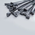 Black cable ties Royalty Free Stock Photo