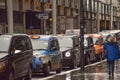 Black cabs in Central London