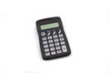 A black calculator isolated on a white background Royalty Free Stock Photo