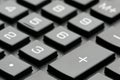 Black calculator keyboard Royalty Free Stock Photo