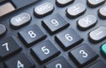 Black calculator keyboard. Closeup. Business Royalty Free Stock Photo