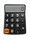 Black Calculator. Mathematics object.