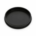 Black camera lens cap isolated on white background Royalty Free Stock Photo