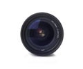 Black camera lens isolated on white Royalty Free Stock Photo