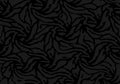 Black camouflage seamless pattern. Classic clothing style masking camo repeat print.  Vector background Royalty Free Stock Photo
