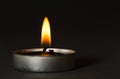 Black candle Royalty Free Stock Photo