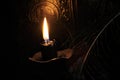 Black candle Magic Ritual Royalty Free Stock Photo