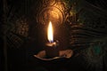 Black candle Magic Ritual Royalty Free Stock Photo