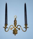 Black candle sconce Royalty Free Stock Photo