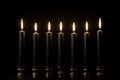 Black candles of memorial day Royalty Free Stock Photo