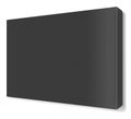 Black Canvas Wraps template for presentation layouts and design. 3D rendering