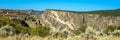 Panorama of the famous `painted wall` in Black Canyon of the Gunnison National Park in Colorado