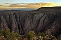 Black Canyon of the Gunnison at sunrise (HDR) Royalty Free Stock Photo