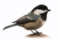 Black-capped chickadee, non-migratory bird found in North America