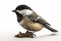 Black-capped chickadee, non-migratory bird found in North America