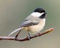 Black Capped Chickadee Small Bird Poecile atricapillus