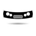 Black Car bumpers icon or logo Royalty Free Stock Photo