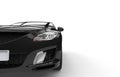 Black car - front view shot Royalty Free Stock Photo