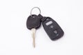 Black car keys and key chain alarm Royalty Free Stock Photo