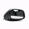 Black car mirror isolated on white Side view. Royalty Free Stock Photo