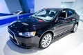 Black car Mitsubishi Lancer