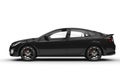 Black Car Side View Sports Edition Royalty Free Stock Photo