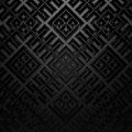 Black Carbon Embossed Background. Unique View of Belarusian National Geometric Pattern.