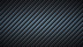 Black carbon fiber texture. Dark metallic surface, fibers weaves pattern and textured composite material vector Royalty Free Stock Photo