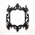 Vintage Black Frame Design On White Background Royalty Free Stock Photo