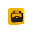 Black Case or box container for wobbler and gear fishing equipment icon isolated on transparent background. Fishing