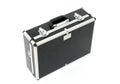 Black case with metal latches Royalty Free Stock Photo