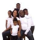 Black casual family Royalty Free Stock Photo