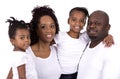 Black casual family Royalty Free Stock Photo